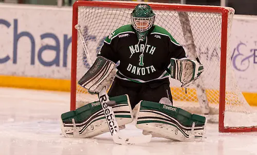 26 Jan. 13 St. Cloud State University hosts The University of North Dakota in a WCHA match-up at the National Hockey and Event Center in St. Cloud,MN. (Shelby Amsley-Benzie-1 North Dakota).26 Jan. 13 St. Cloud State University hosts The University of North Dakota in a WCHA match-up at the National Hockey and Event Center in St. Cloud,MN (BRADLEY K. OLSON)