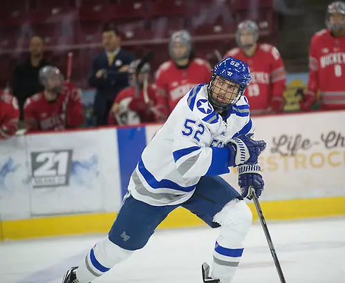 Jonathan Kopacka of Air Force Jonathan Kopacka of Air Force, Air Force vs. Ohio State, Icebreaker Tournament, 10/08/16, Denver, Colorado (Candace Horgan)