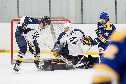 Goalie Ryan Slatky of Southern New Hampshire Goalie Ryan Slatky of Southern New Hampshire (Jim Stankiewicz)