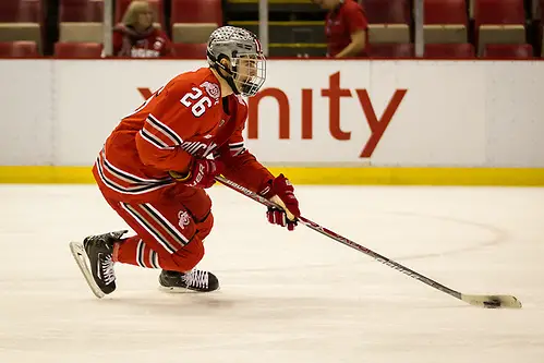 Photo By: Tim Brule 2017-3-17 WISCONSIN VS OHIO STATE. BIG 10 CHAMPIONSHIP AT JOE LOUIS ARENA DETROIT, MI. (Tim Brule)