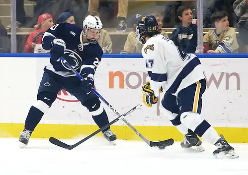 Photo By: Omar Phillips Erik Autio (20 - Penn State) and David Bennett (47 - Canisius) (Omar Phillips)