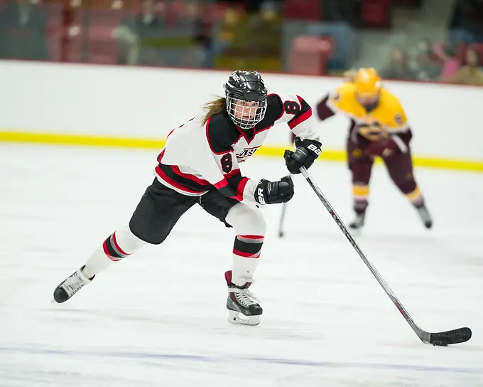 Carly Moran of Wisconsin-River Falls Carly Moran of Wisconsin-River Falls (Kathy Helgeson)