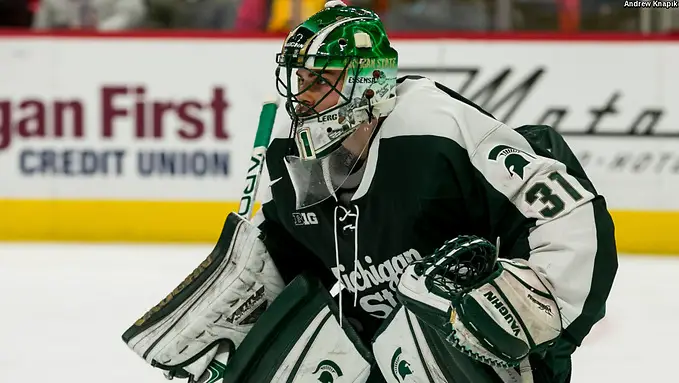 John Lethemon of Michigan State John Lethemon of Michigan State (Andrew Knapik/MiHockeyNow) ((Andrew Knapik/MiHockeyNow))