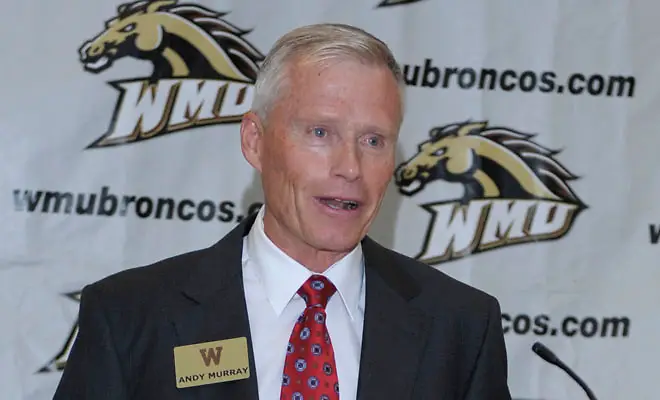 Photo By: GARY SHOOK Western Michigan coach Andy Murray. (GARY SHOOK)