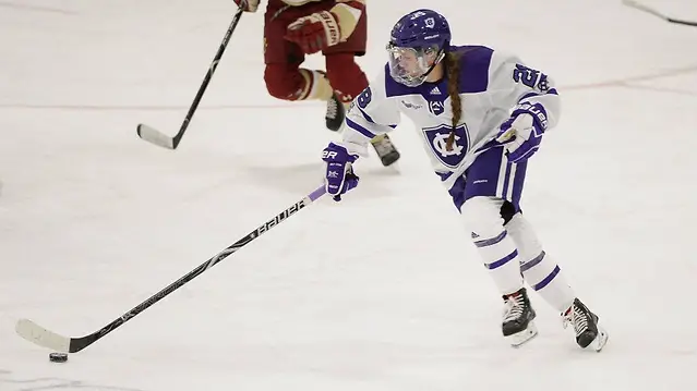 Carlie Magier of Holy Cross Carlie Magier of Holy Cross (Gil Tabot/Holy Cross)