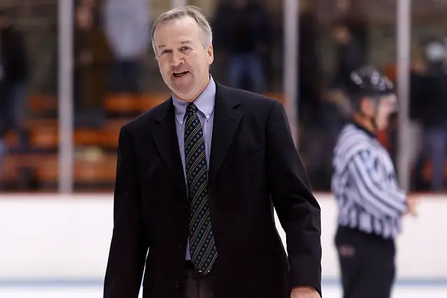 Photo By: Shelley M. Szwast Dartmouth Head Coach Bob Gaudet (Dartmouth '81). (Shelley M. Szwast)