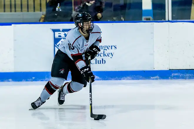 Oscar Arfelt of Manhattanville Oscar Arfelt provides offense from the blueline for Manhattanville (Manhattanville Athletics)