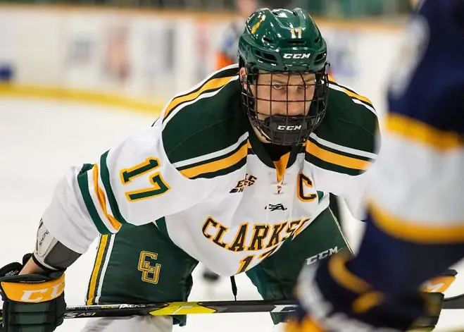 Photo By: Connor Koehler/photo: Clarkson Athletics Nico Sturm (Connor Koehler/photo: Clarkson Athletics)