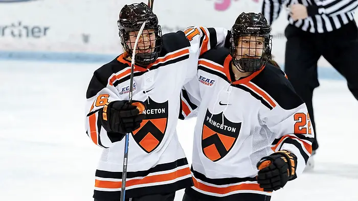 Sarah Fillier (L) and Maggie Connors (R) of Princeton Sarah Fillier (L) and Maggie Connors (R) of Princeton (Princeton Athletics)