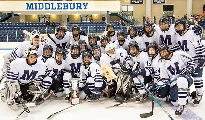 Middlebury celebrates its first Panther/Cardinal Classic title since 2005 Middlebury celebrates its first Panther/Cardinal Classic title since 2005 (Middlebury Athletics)