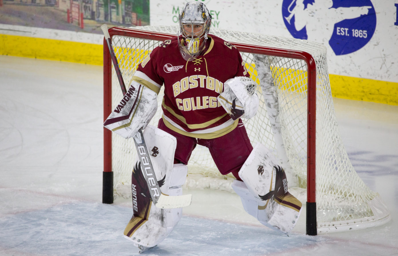 Boston College netminder Knight signs NHL contract with Panthers